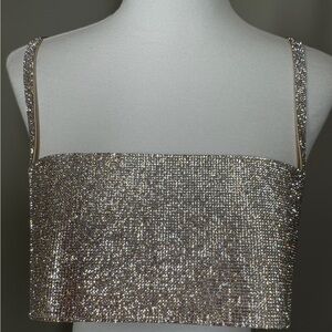 Nue Studio Silver Silk camisole with box